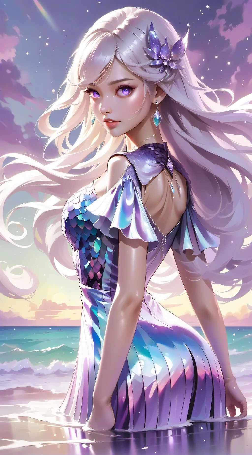 ai character: Girl background