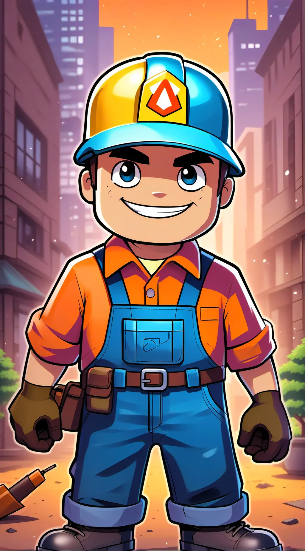 ai character: figure background