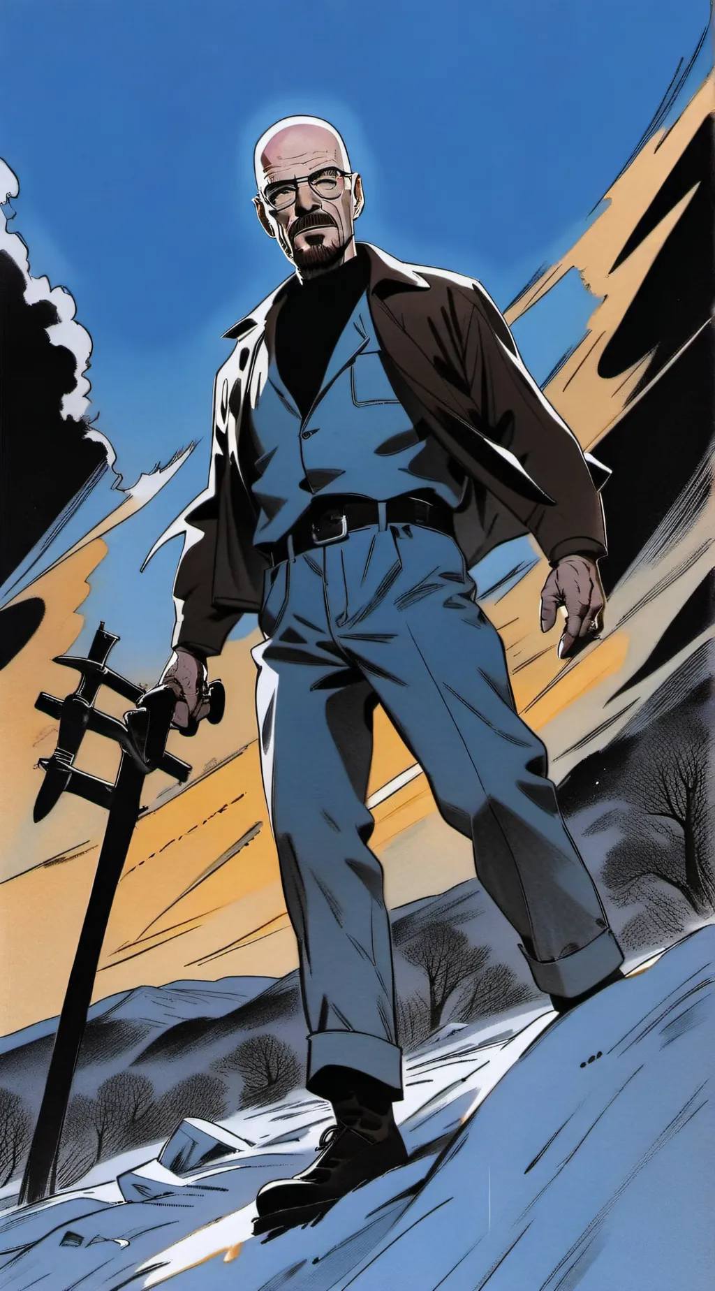 ai character: Walter  background