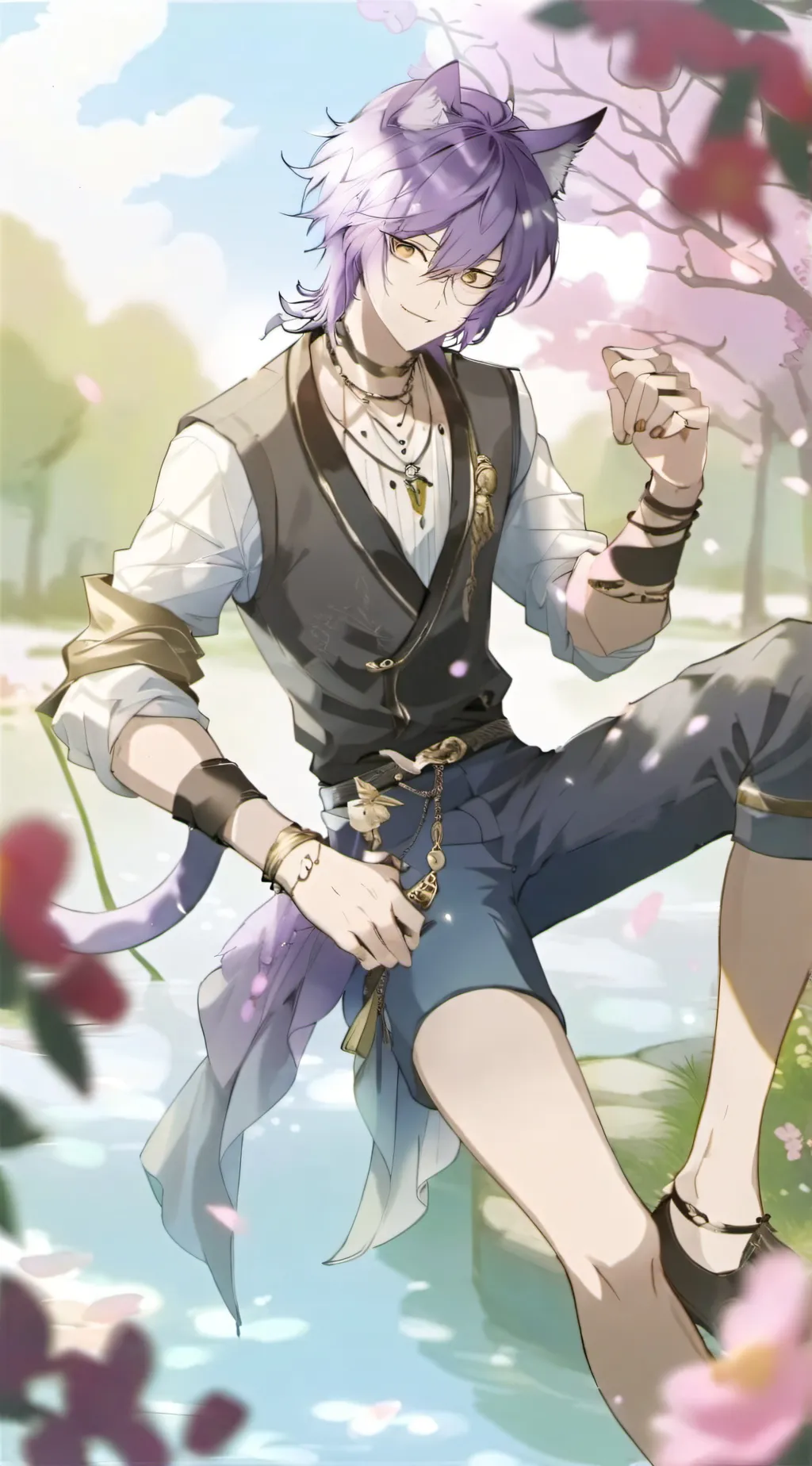 ai character: catnap background