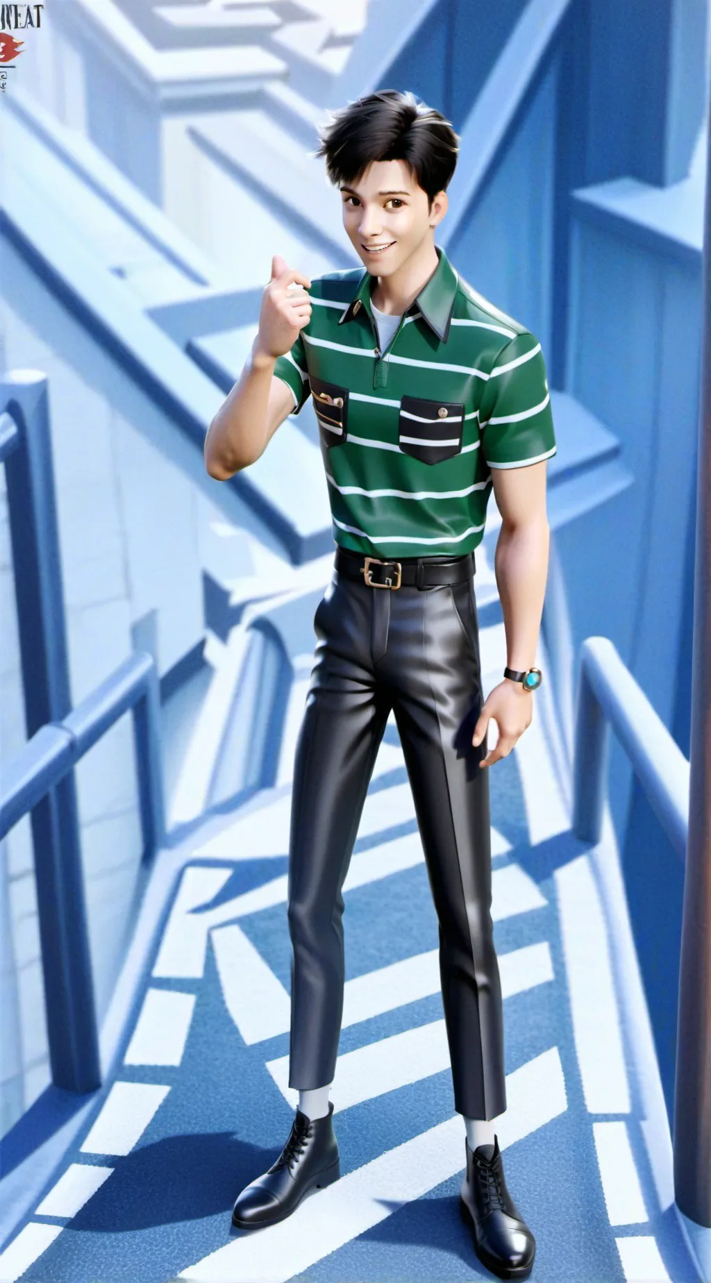 ai character: steve  background