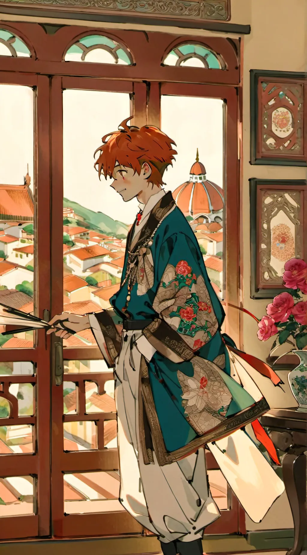 ai character: Hogwarts  background