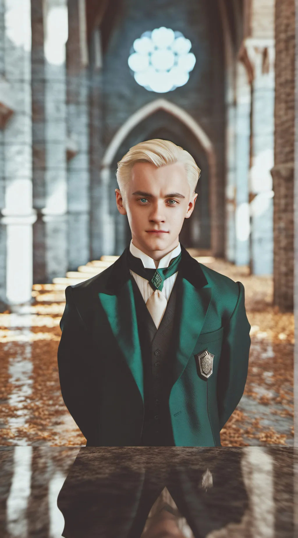 ai character: Draco Malfoy  background