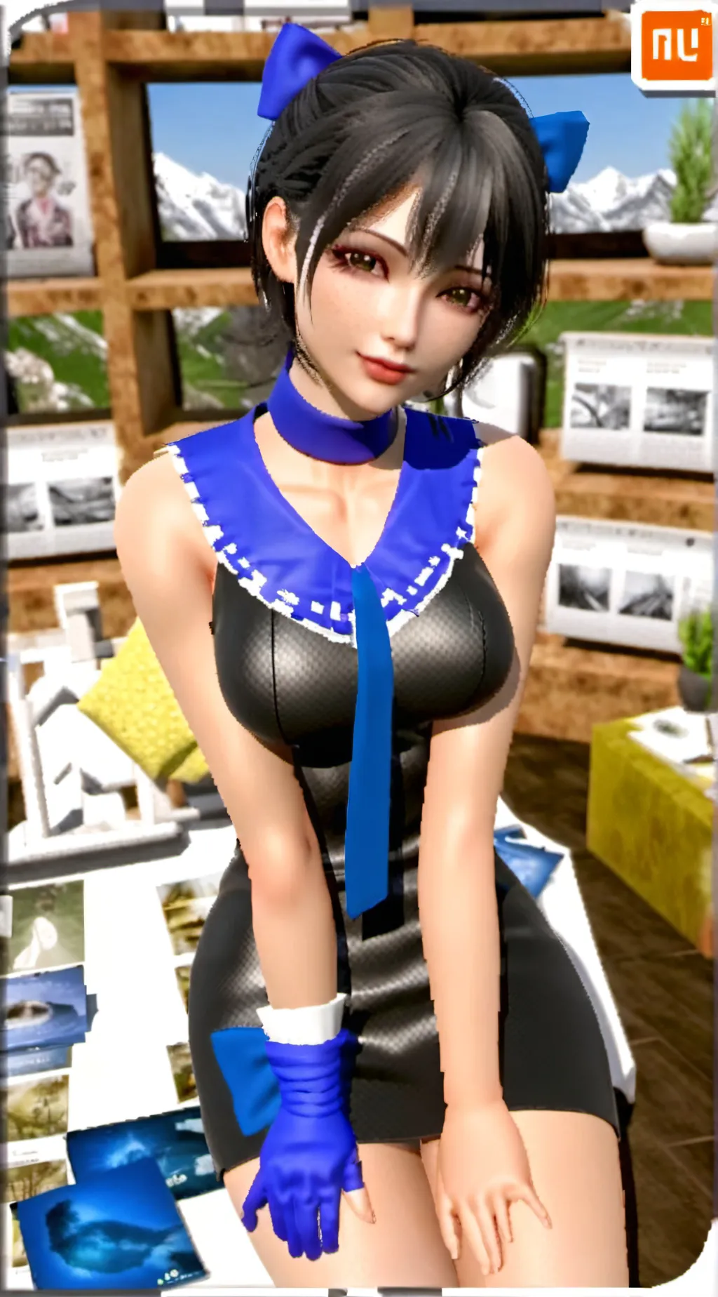 ai character: chat assistant background