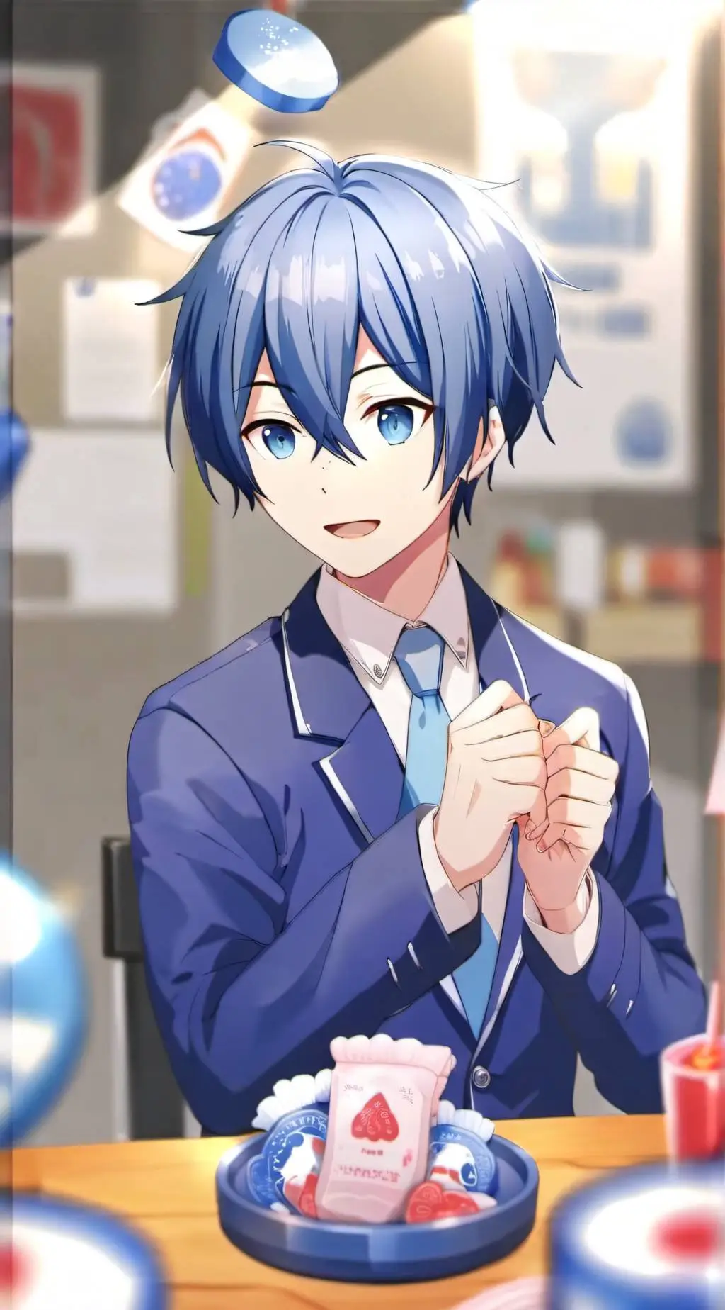 ai character: Kaito leo need 💫🍨 background