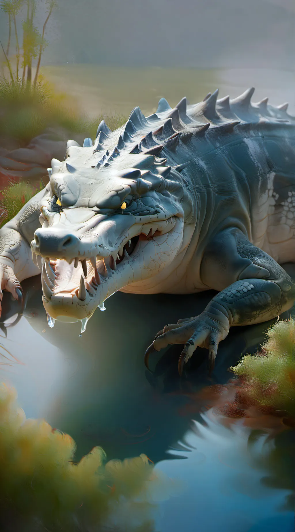 ai character: saltwater croc background