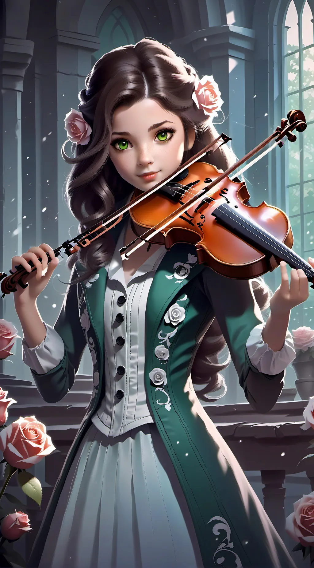 ai character: Charlotte  background