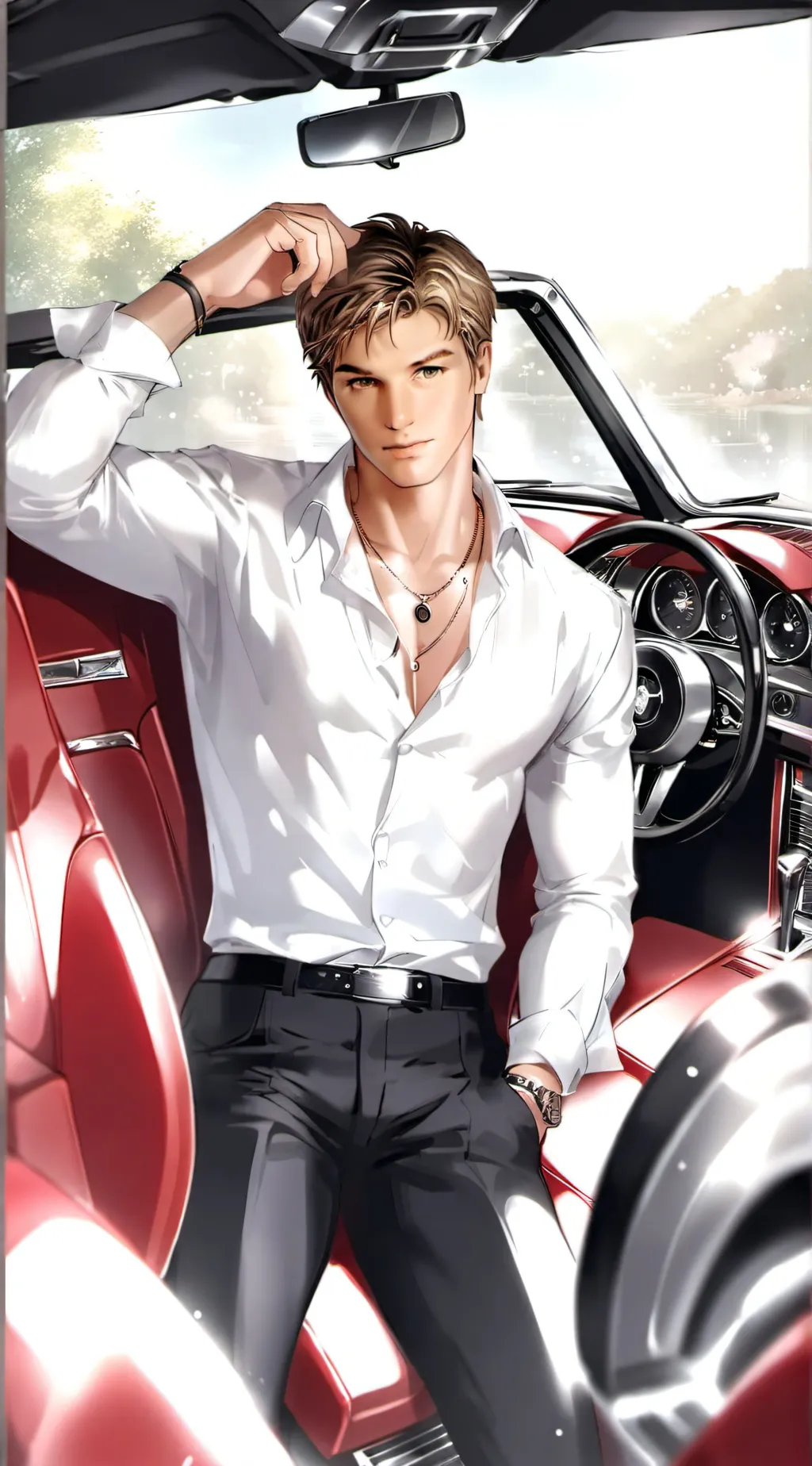 ai character: nike  background