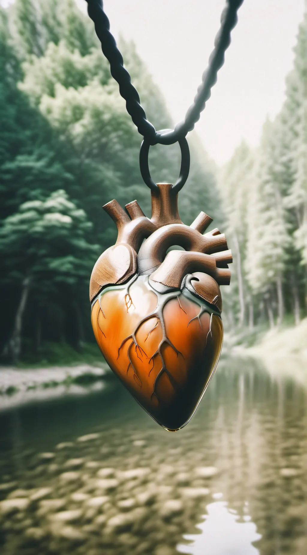 ai character: THE HEART background