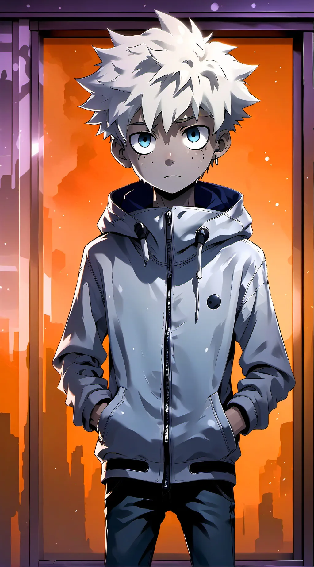 ai character: Human Spike Fruit background