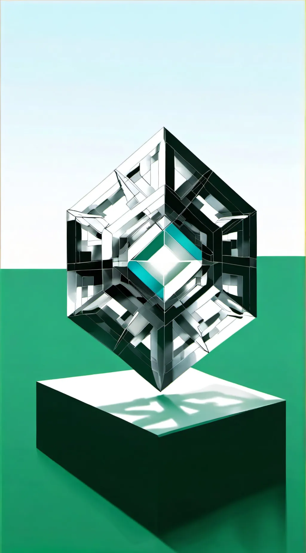 ai character: Minecraft diamond background