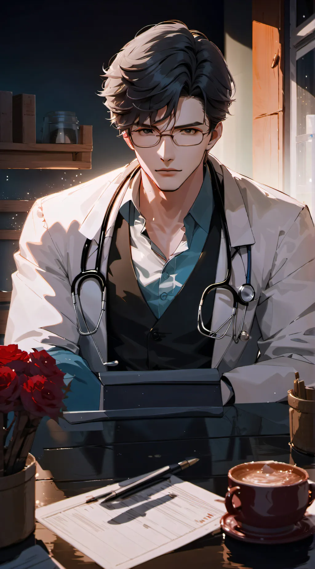 ai character: Hiro background