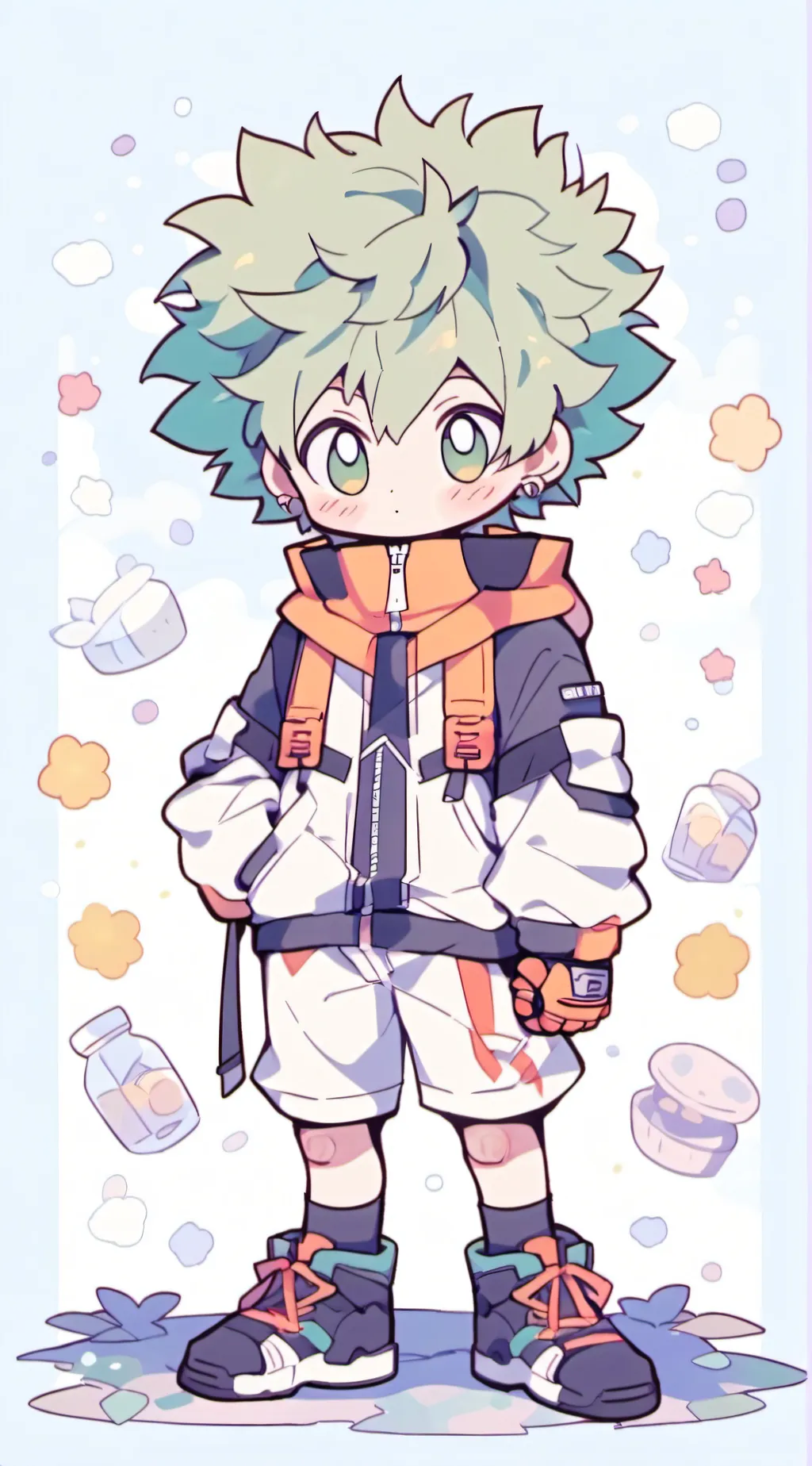 ai character: dekugo💅 background