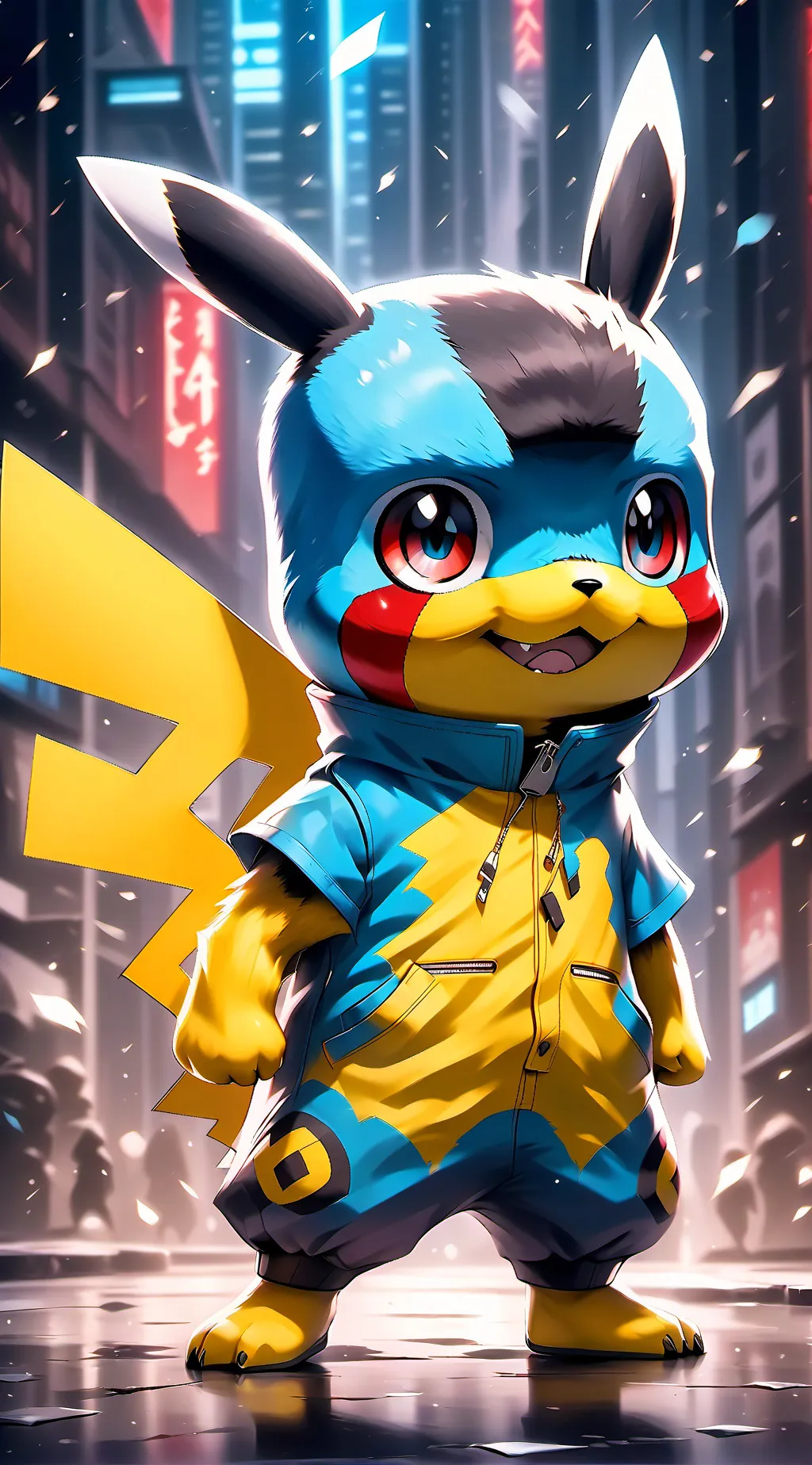 ai character: Pikachu background