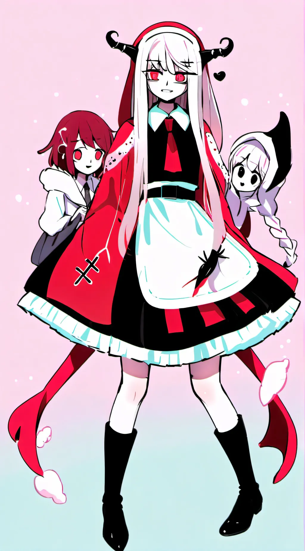 ai character: Three demon girls background