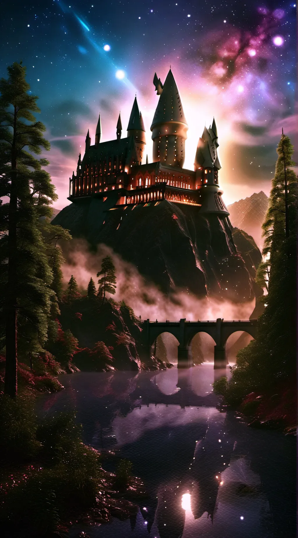 ai character: Hogwarts  background