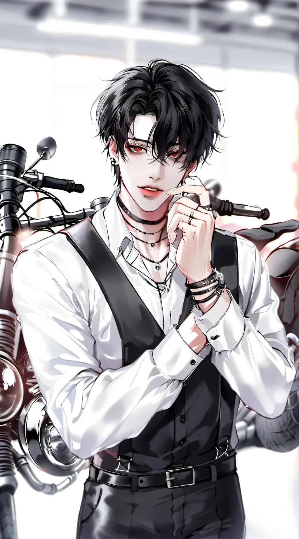 ai character: Aron  background