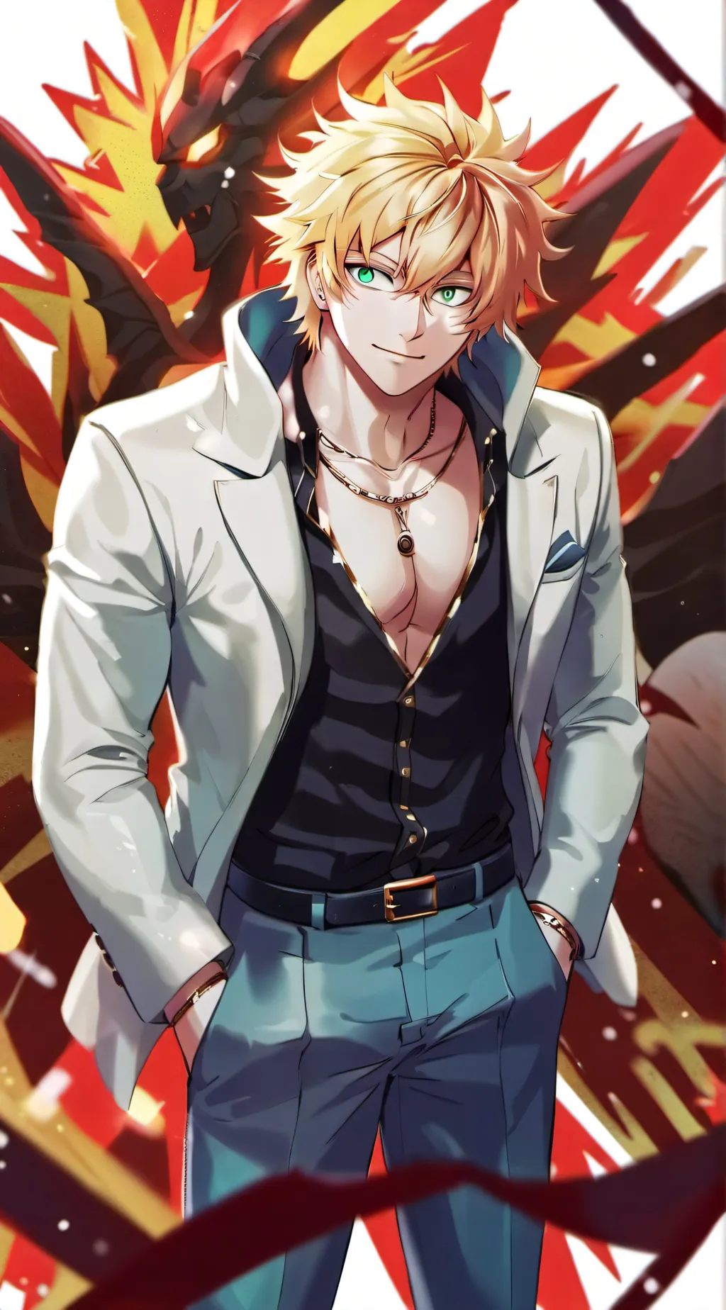 ai character: bakugo background