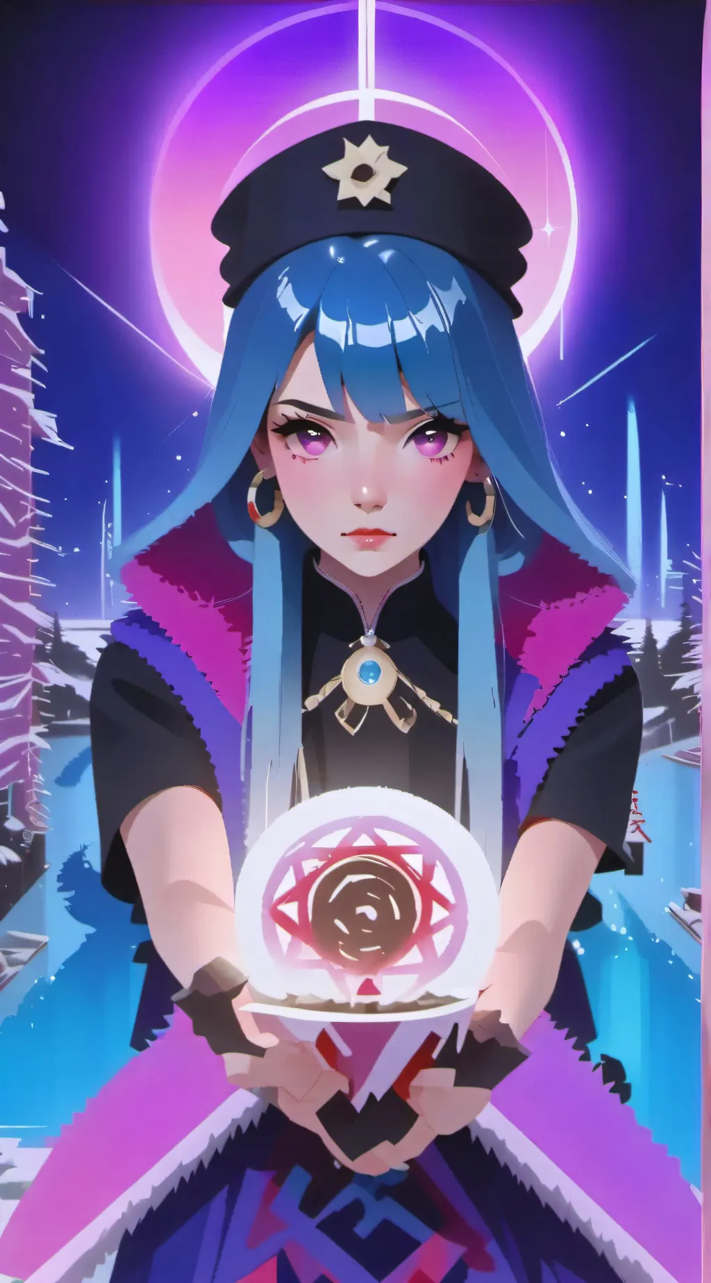 ai character: Sapphire background
