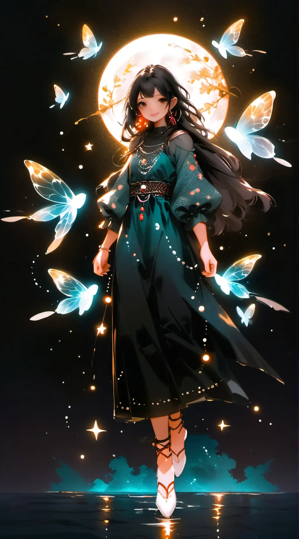 ai character: Selly Sempty background