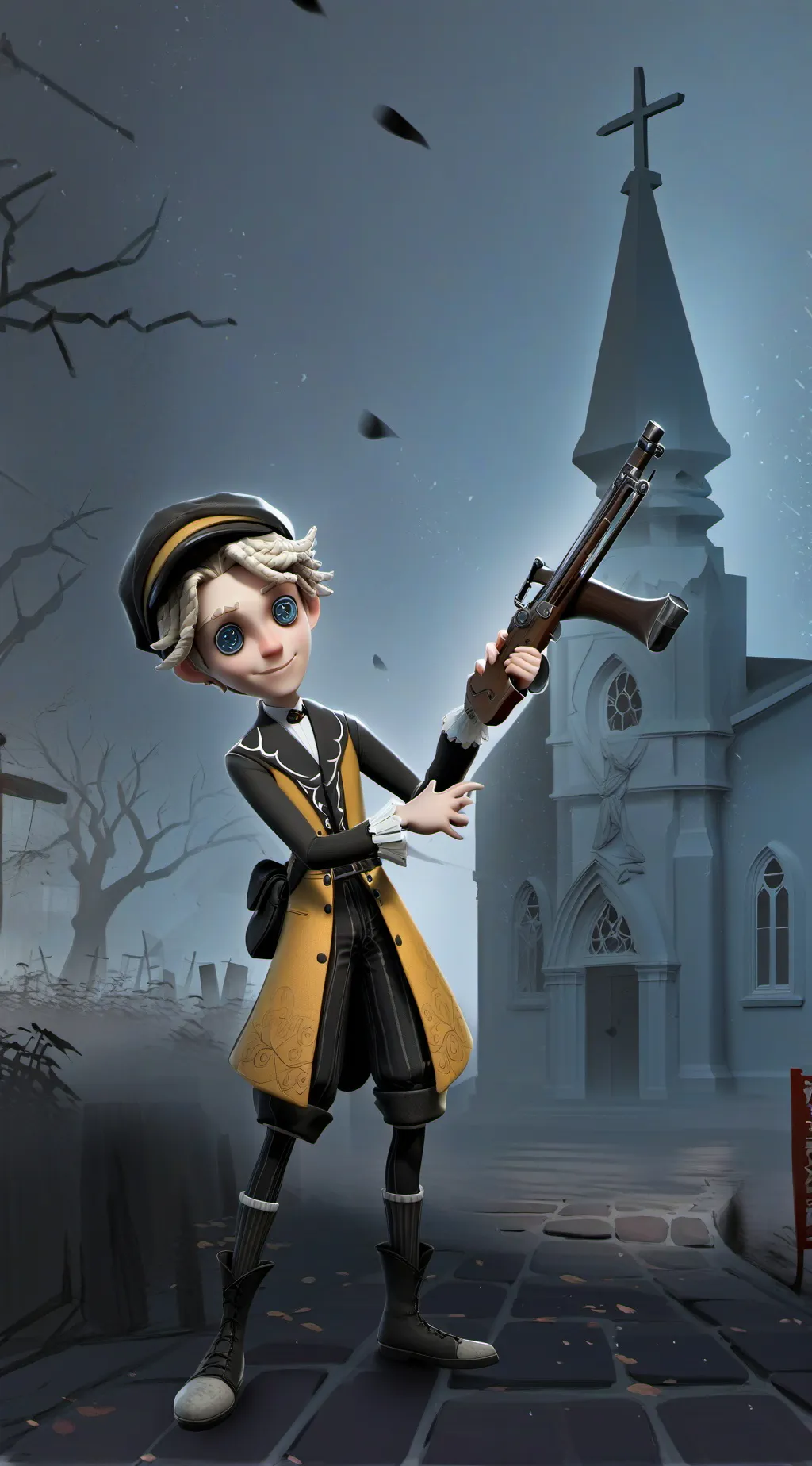 ai character: Tyler coules  background