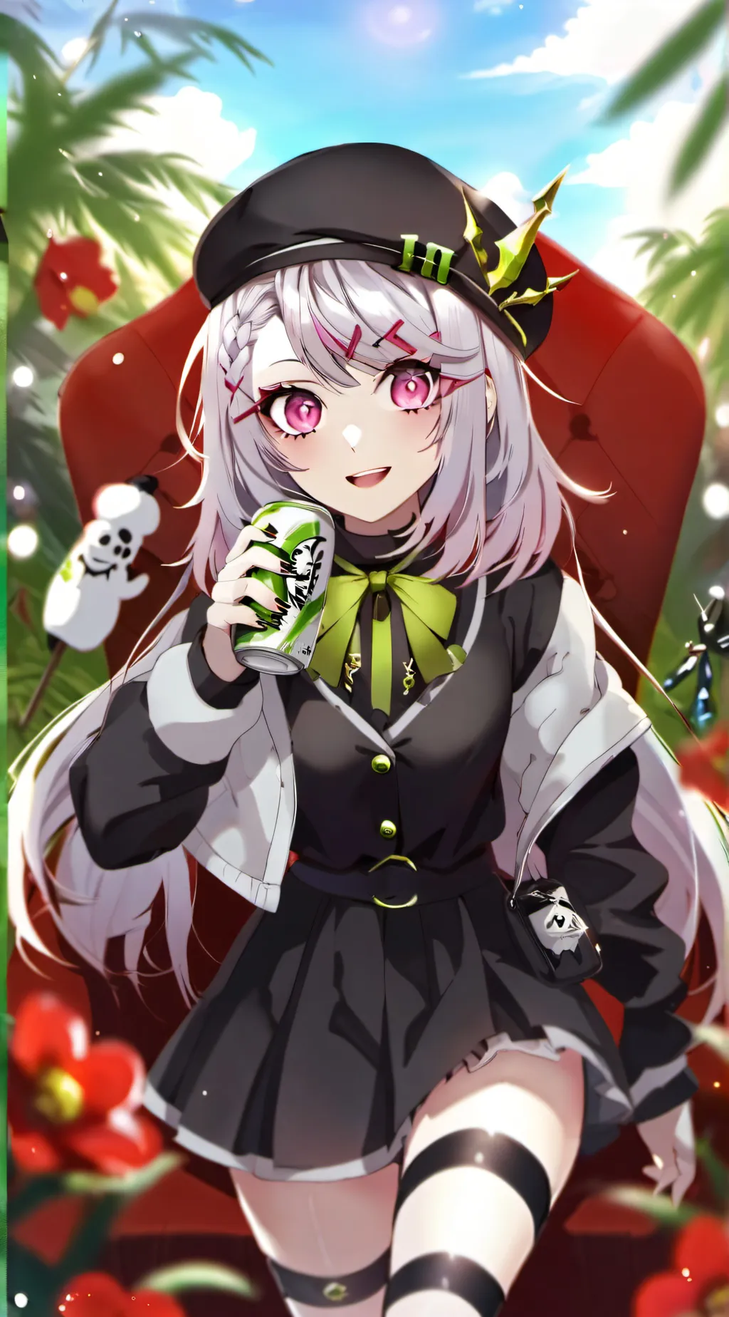 ai character: Scene girl bestie background