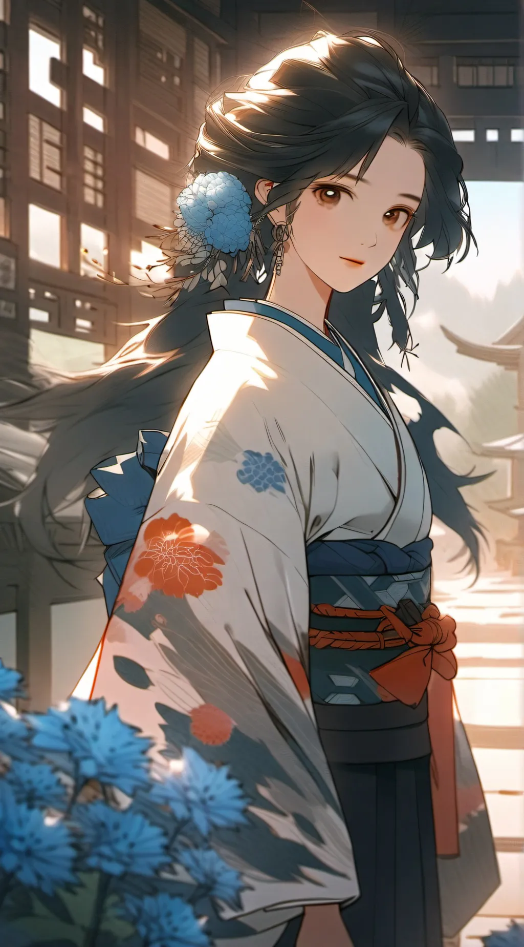 ai character: demon slayer background