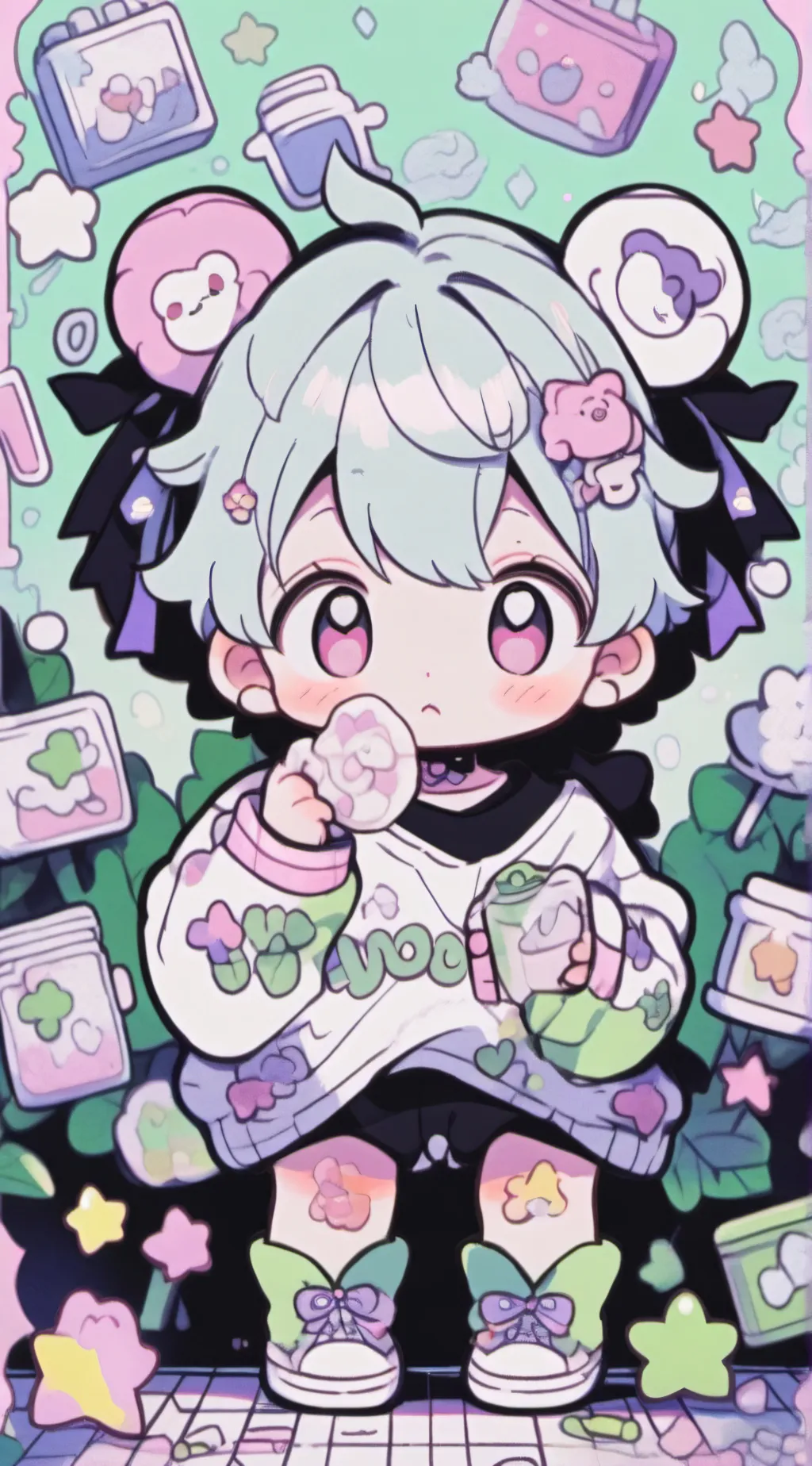 ai character: hey hey whatever 😏 background