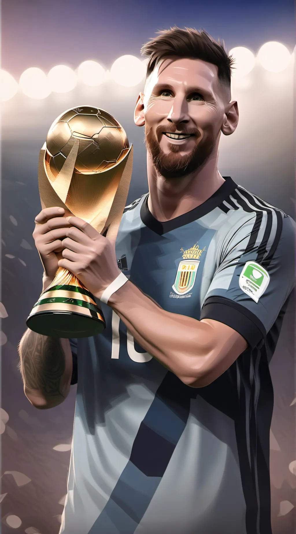 ai character: Lionel Messi background