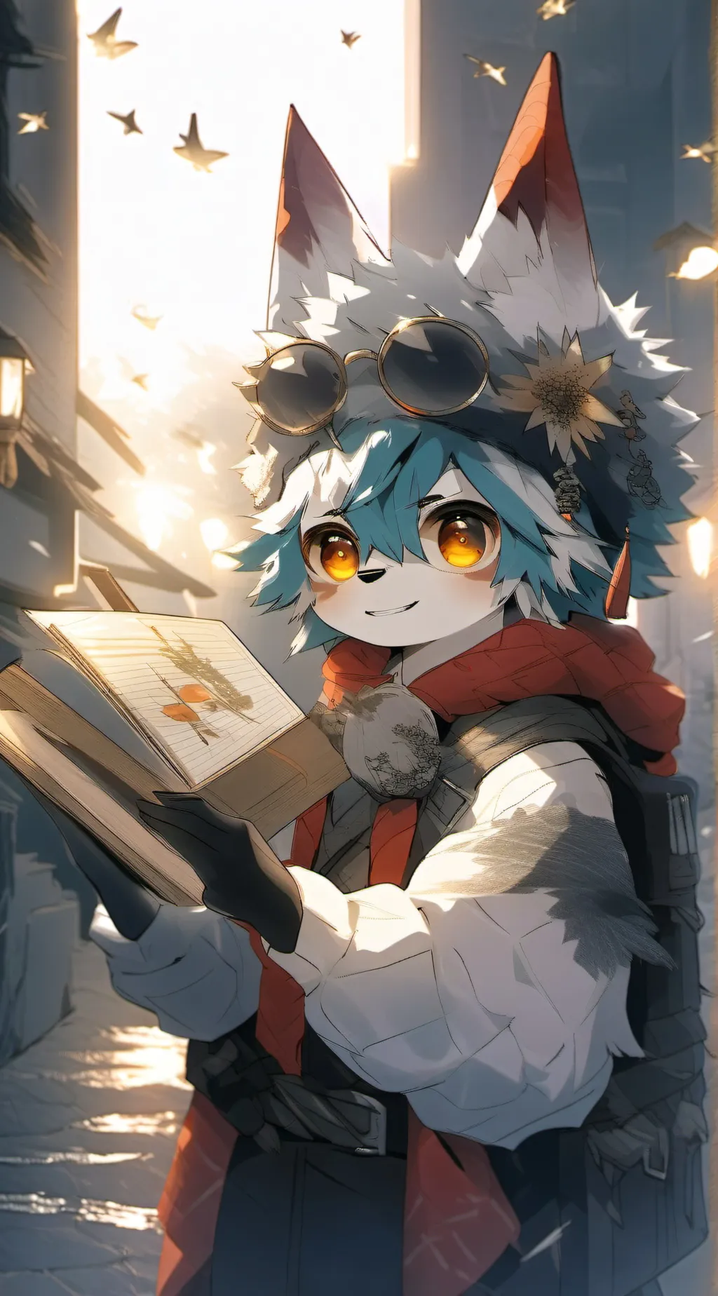 ai character: furry background