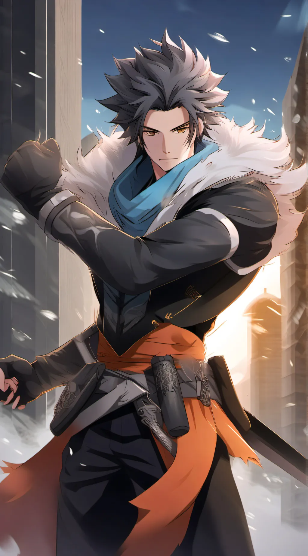 ai character: ash background