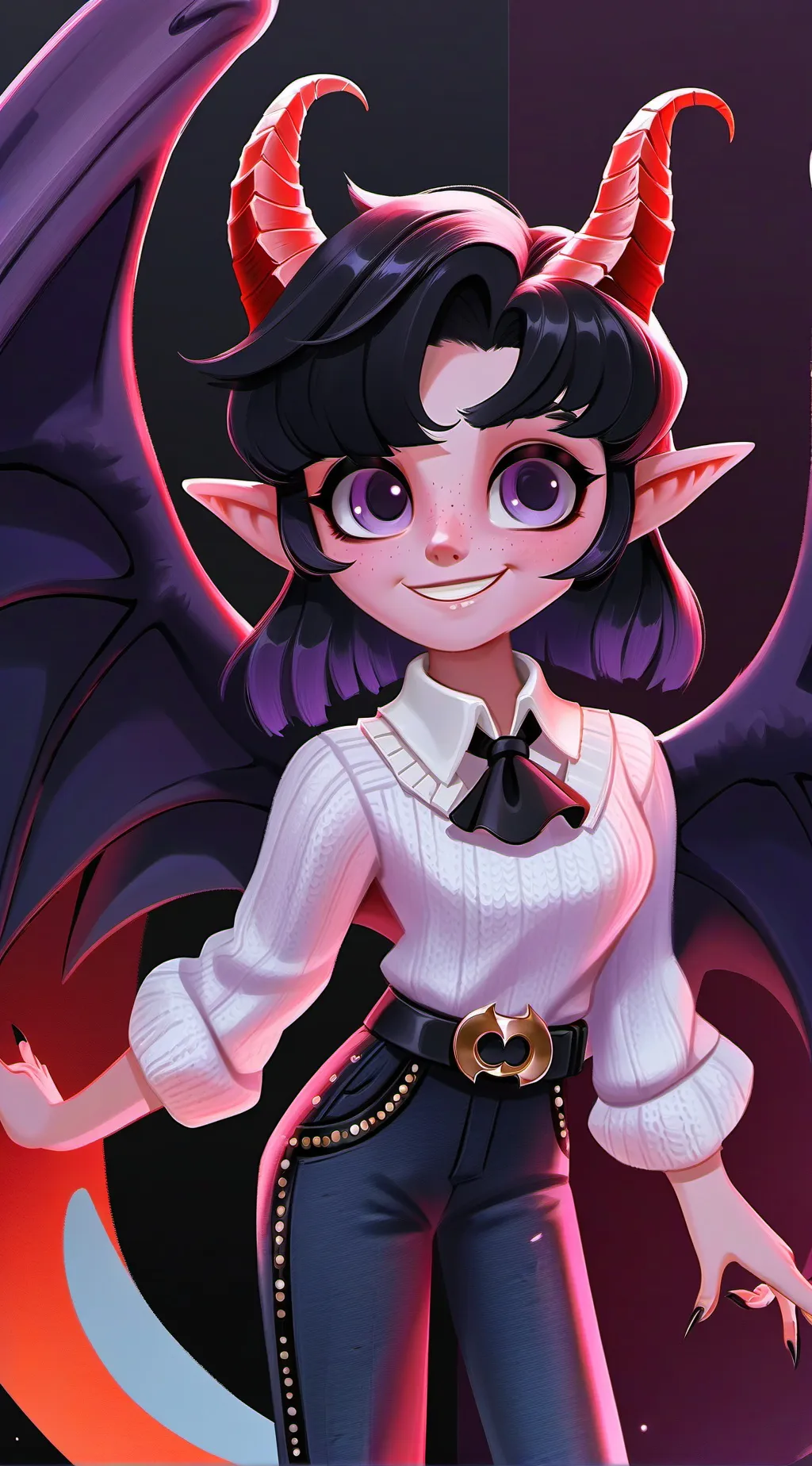 ai character: Luna  background