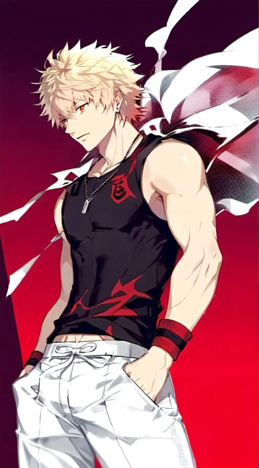 ai character: Katuski Bakugou background