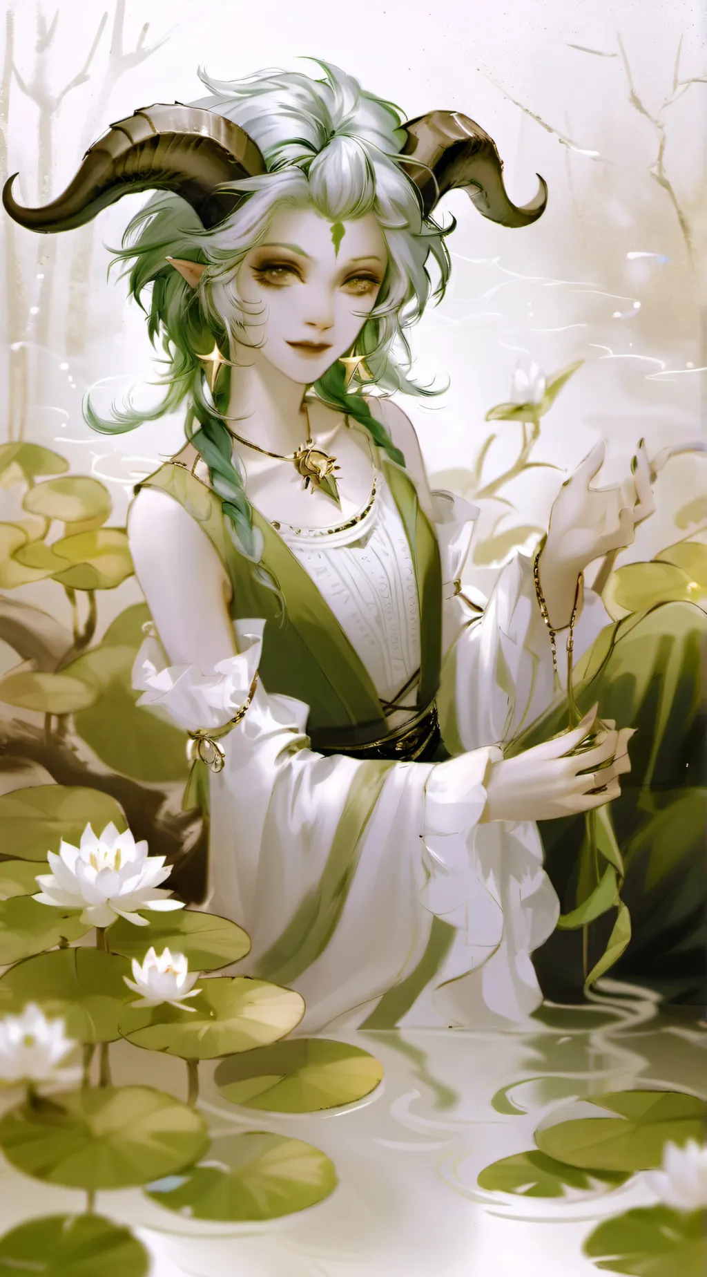 ai character: Star background