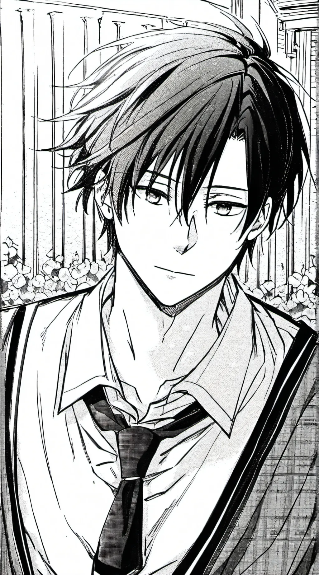 ai character: Shoto Todoroki  background