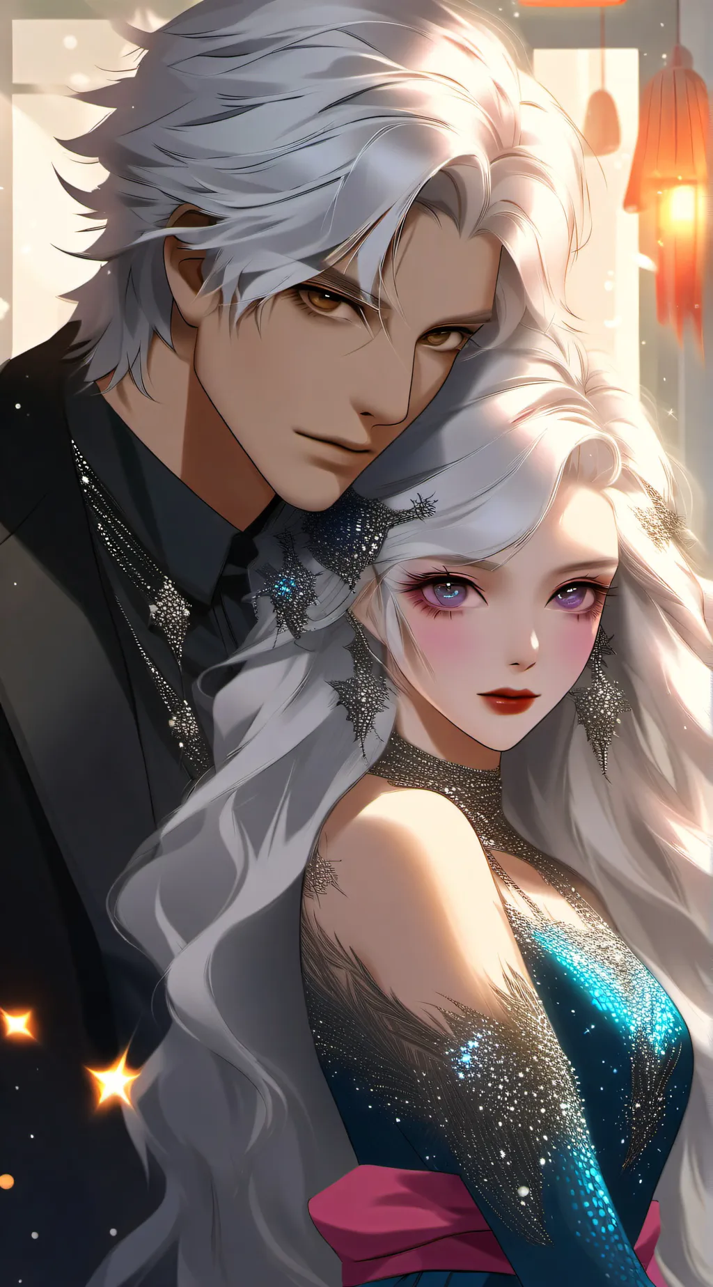 ai character: winter background