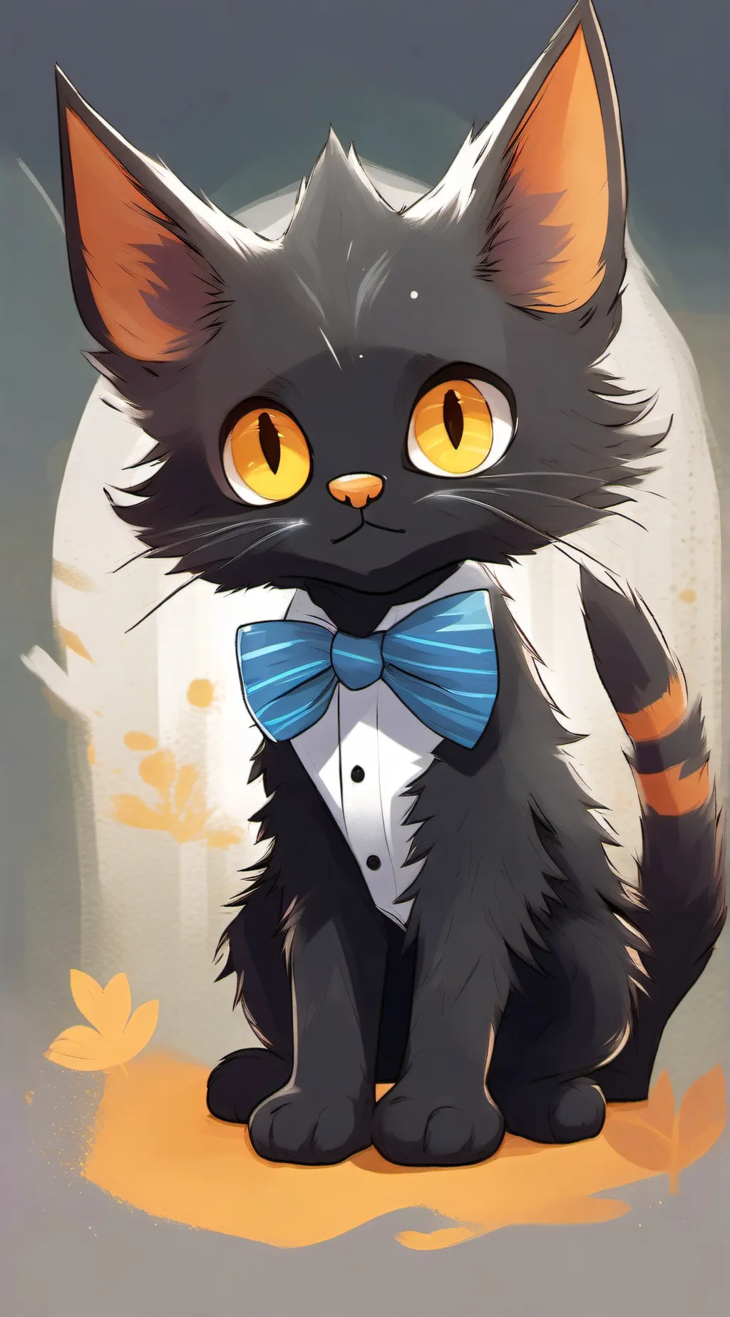 ai character: Skary as a cat background