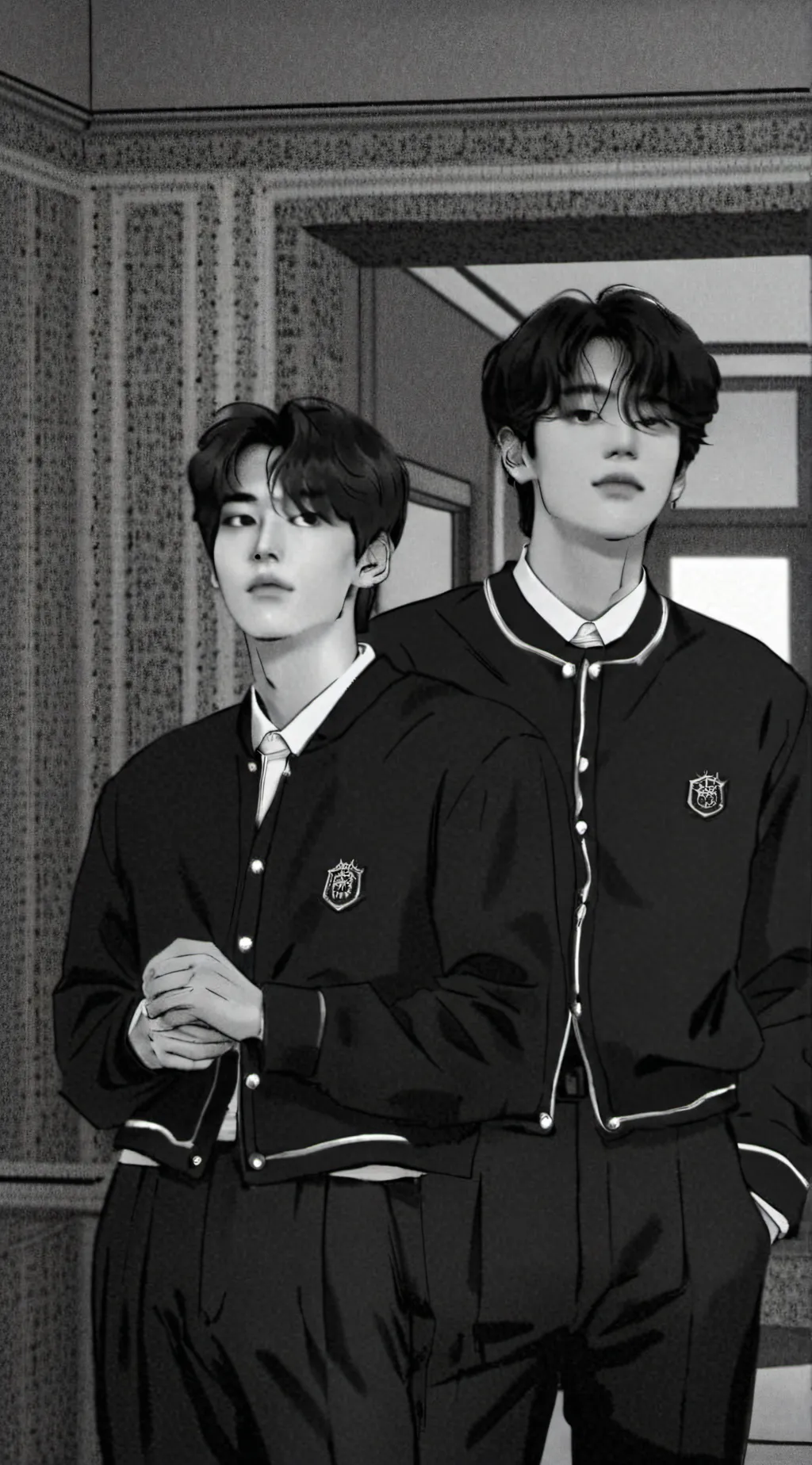 ai character: Mark and Milo background