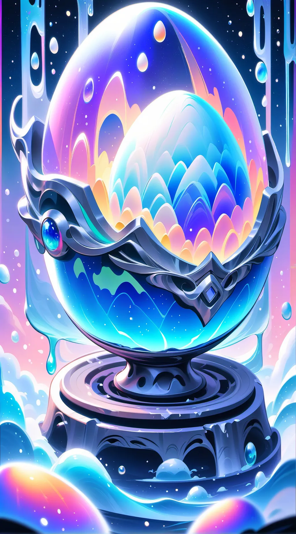 ai character: Egg  background