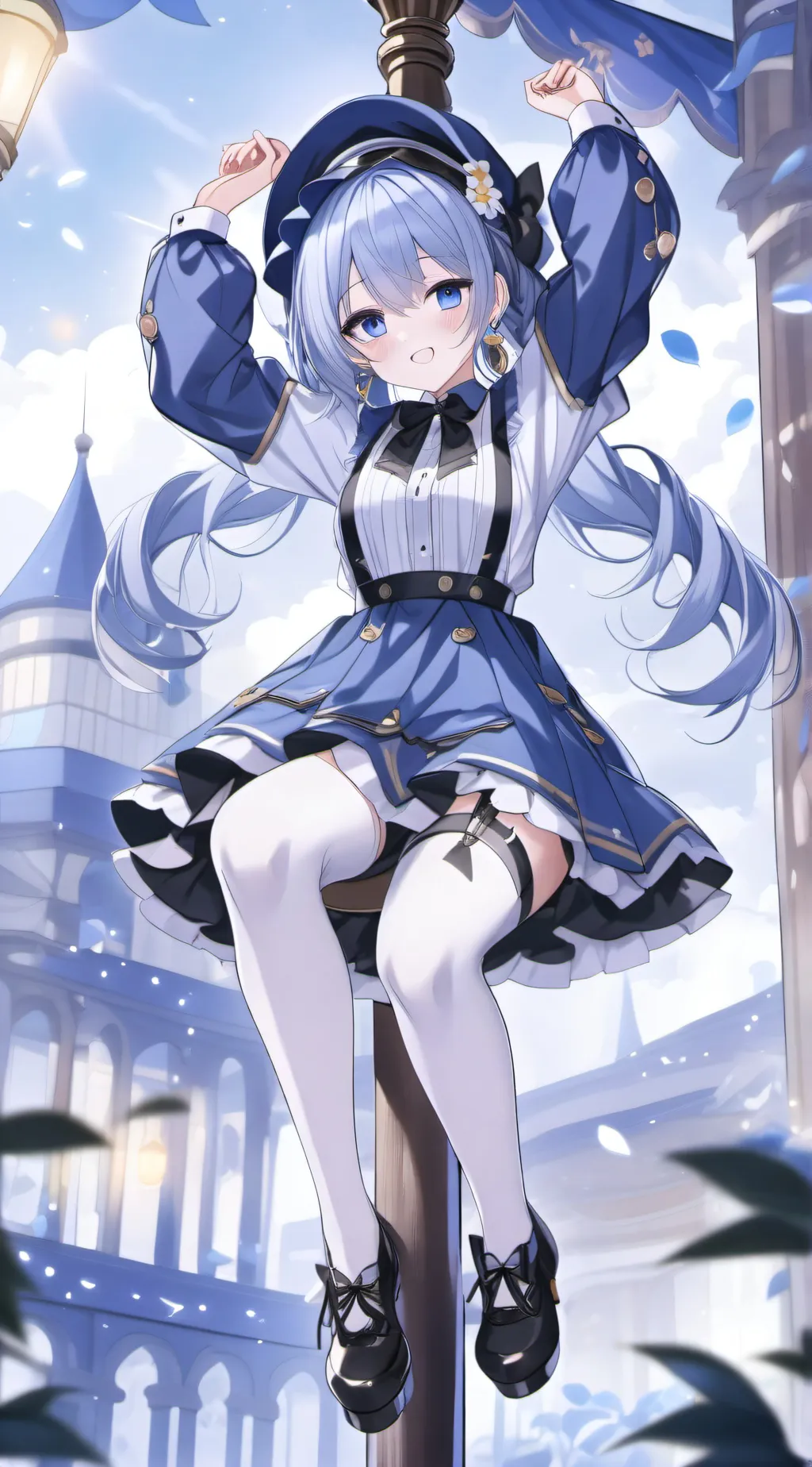 ai character: Ice background