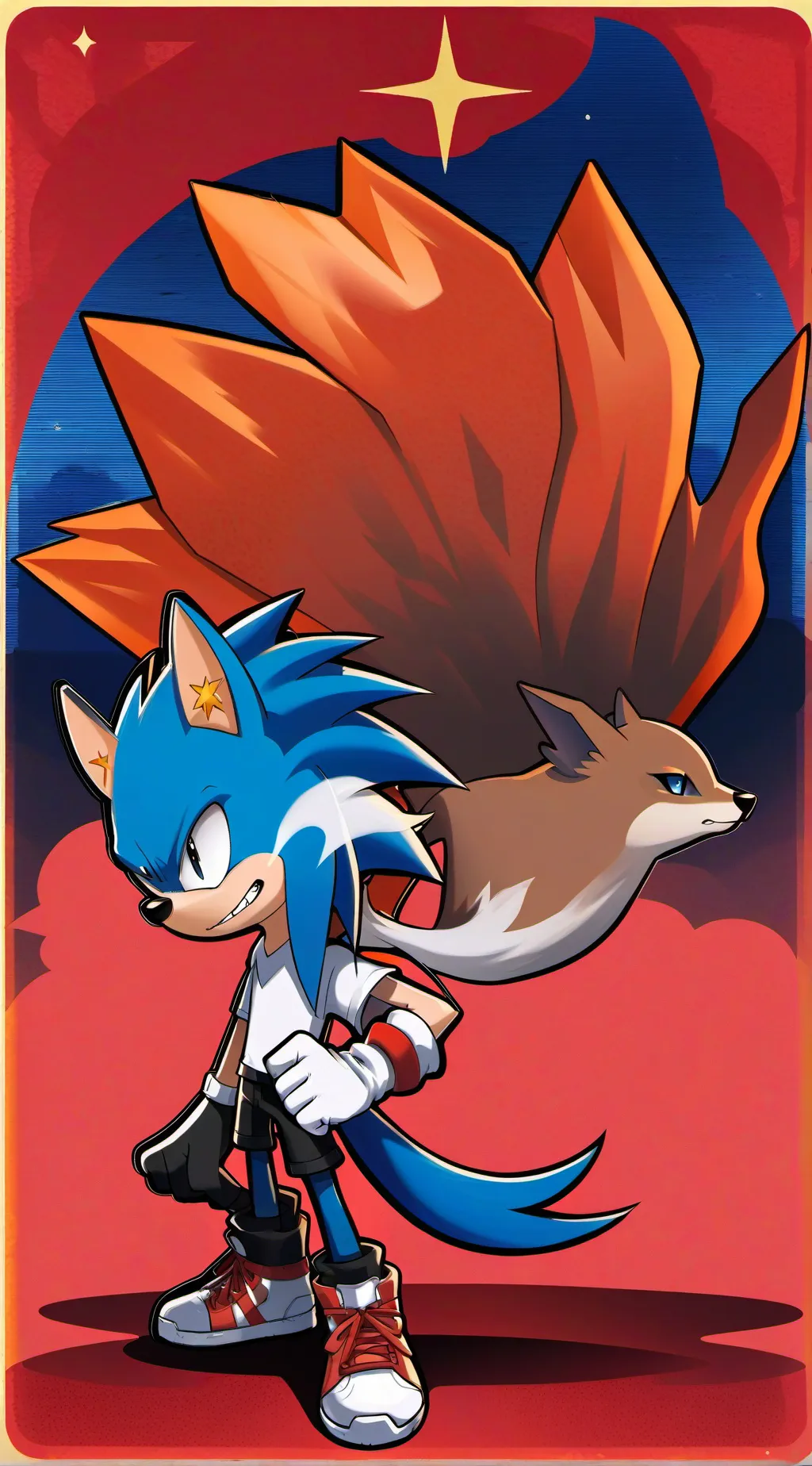 ai character: sally and sonic background