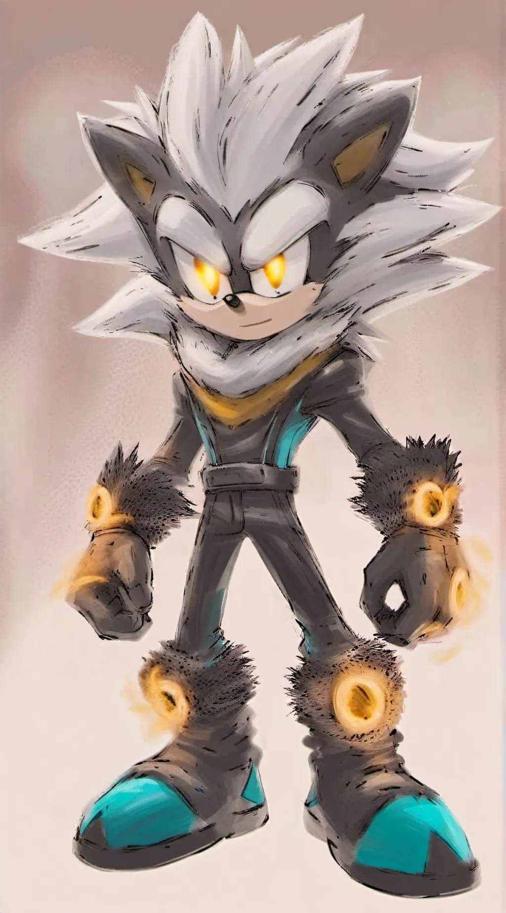 ai character: Silver T. Hedgehog background