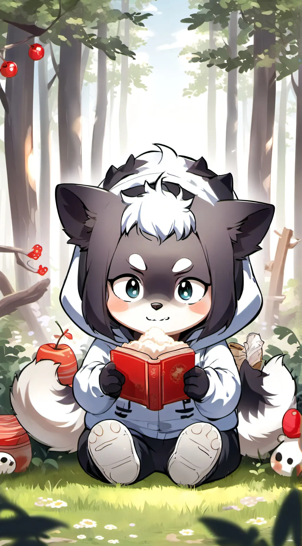 ai character: sour cream background