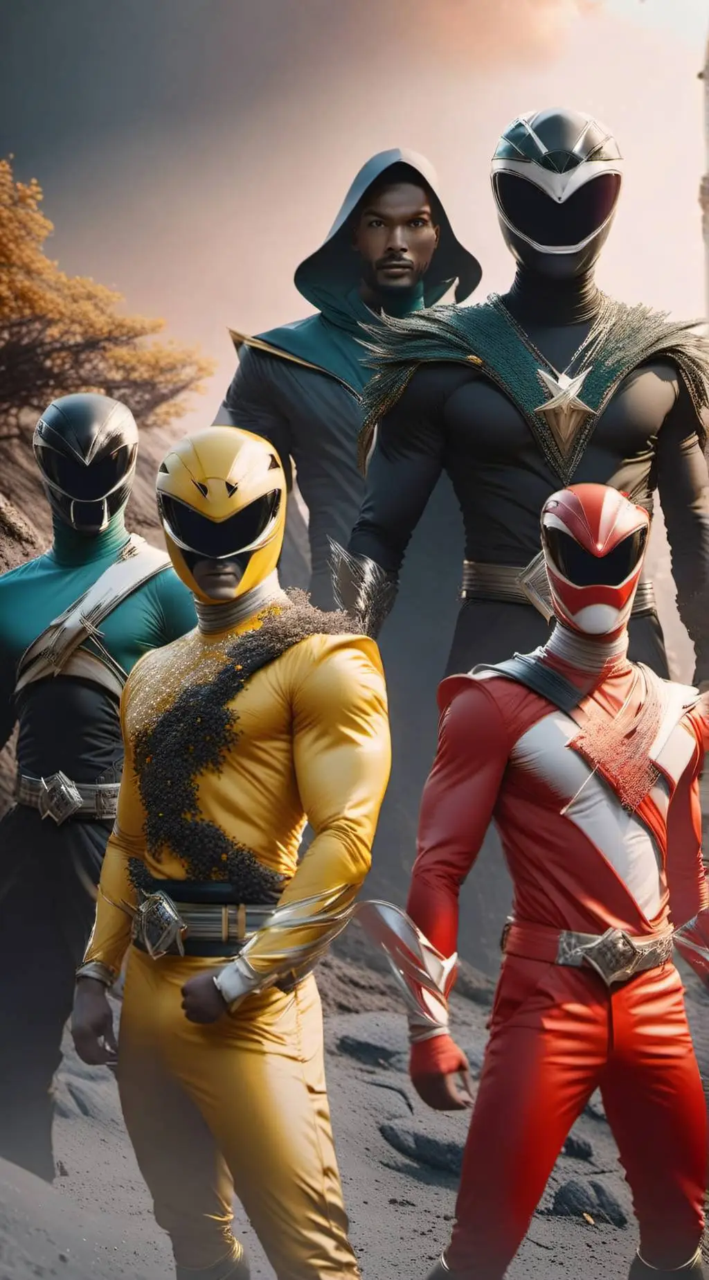 ai character: Power Rangers background