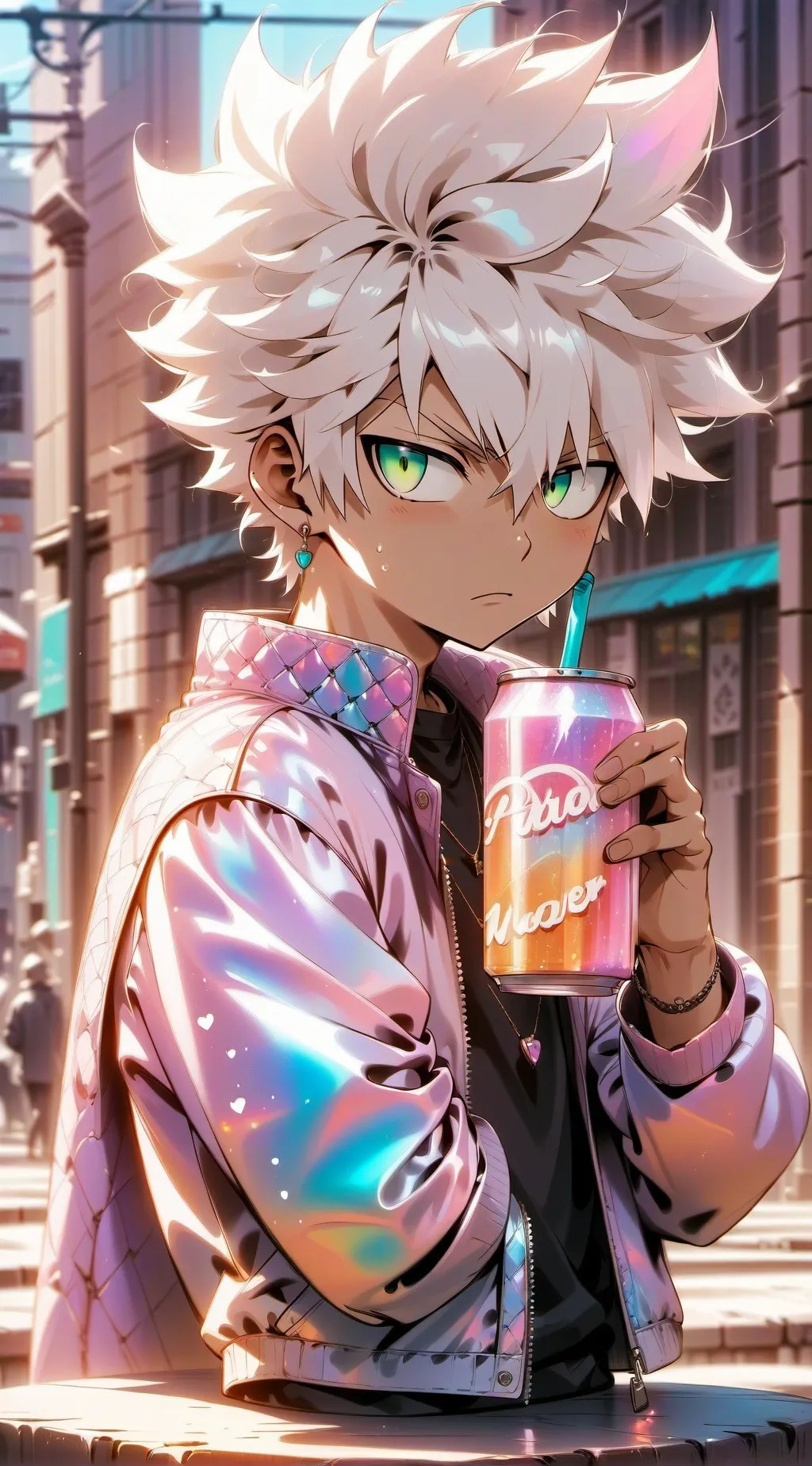 ai character: bakugo  background