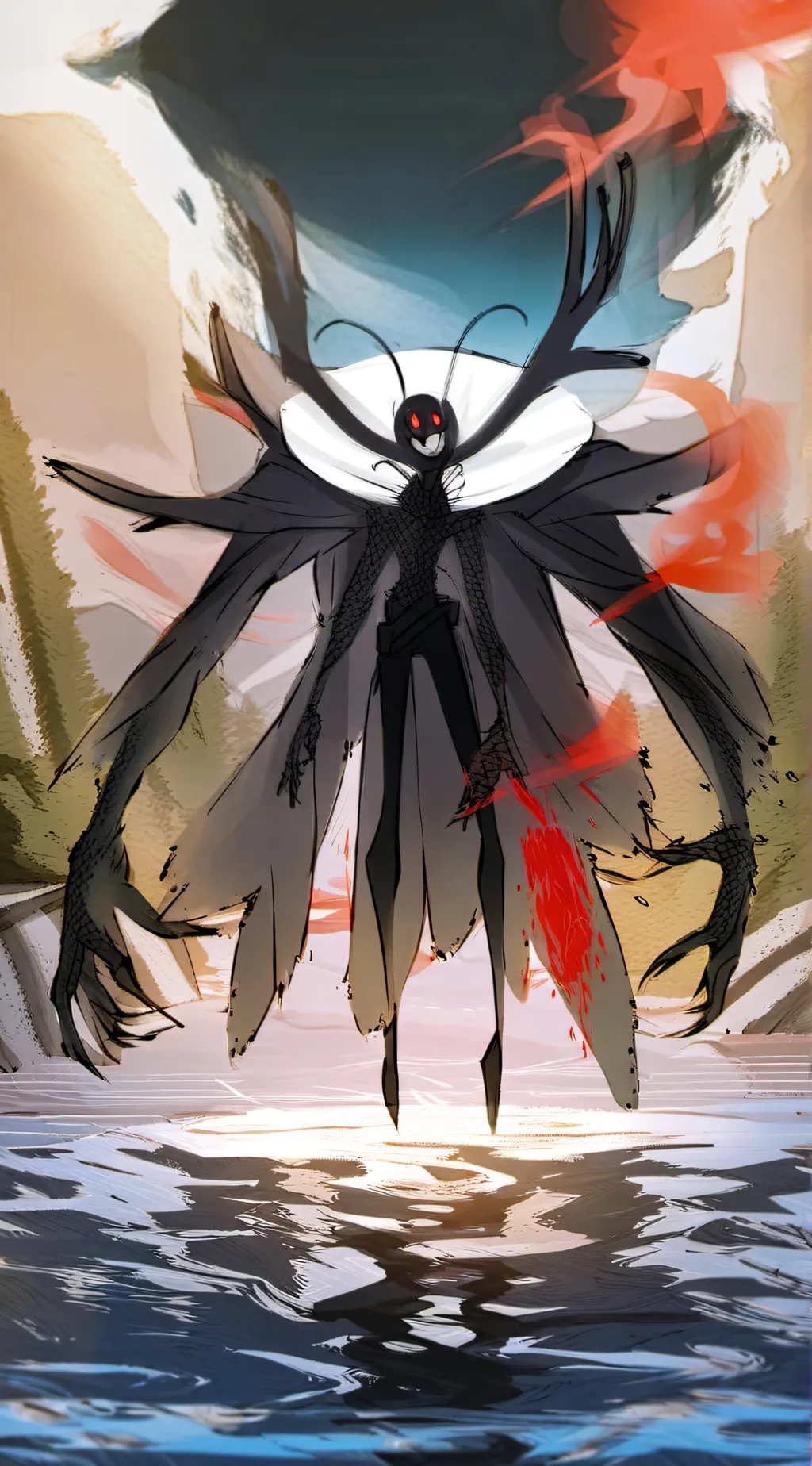 ai character: LARRY THE DEMON background