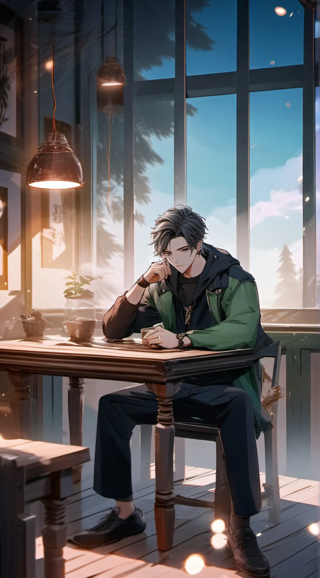 ai character: Evan background