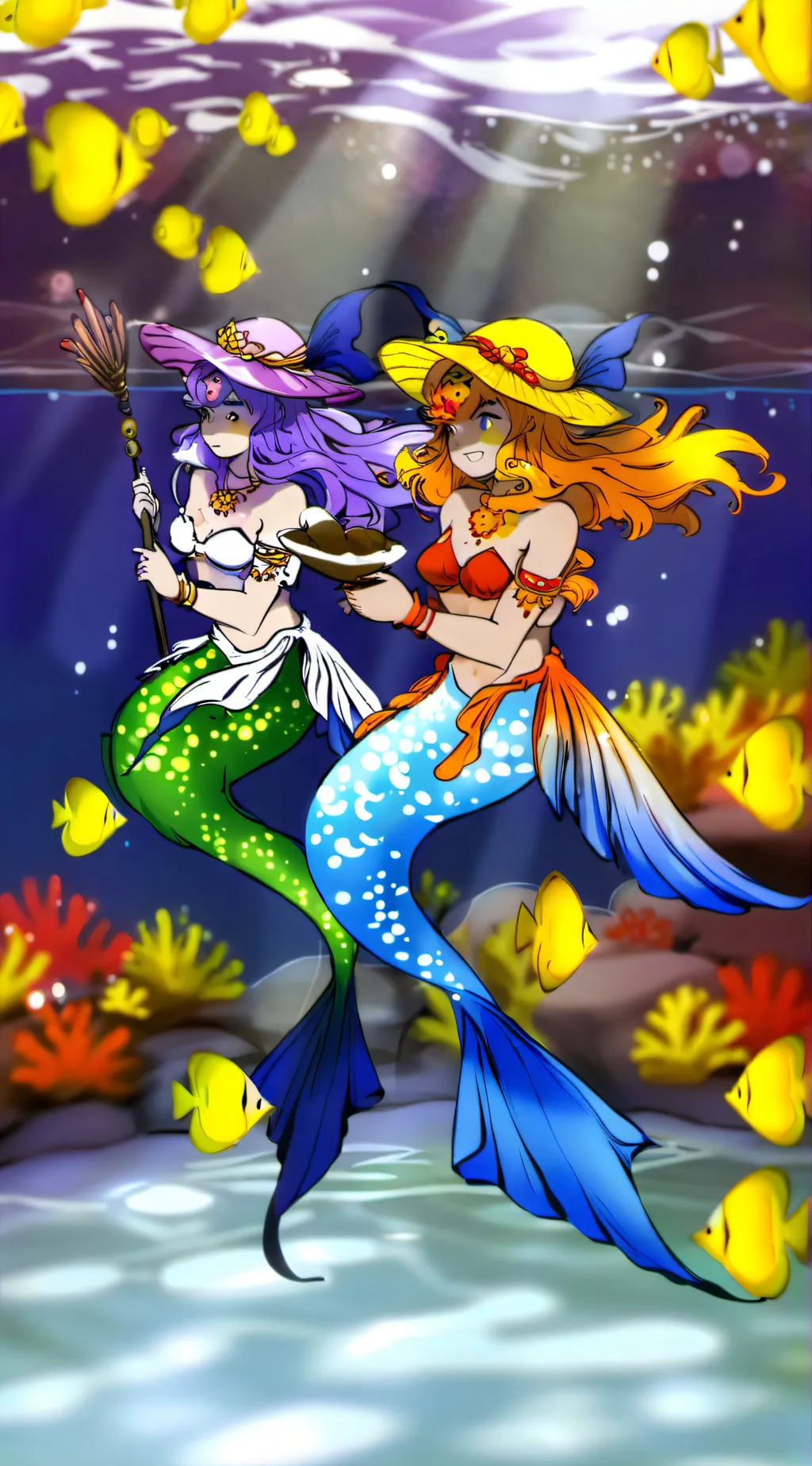 ai character: Hana and Kate  background