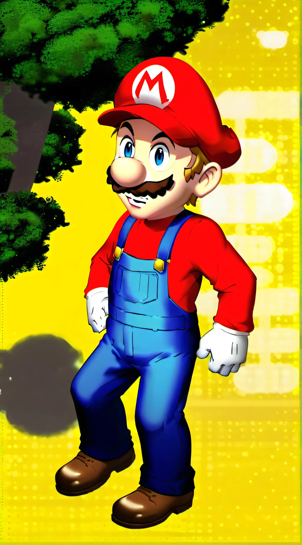 ai character: non copyright mano background