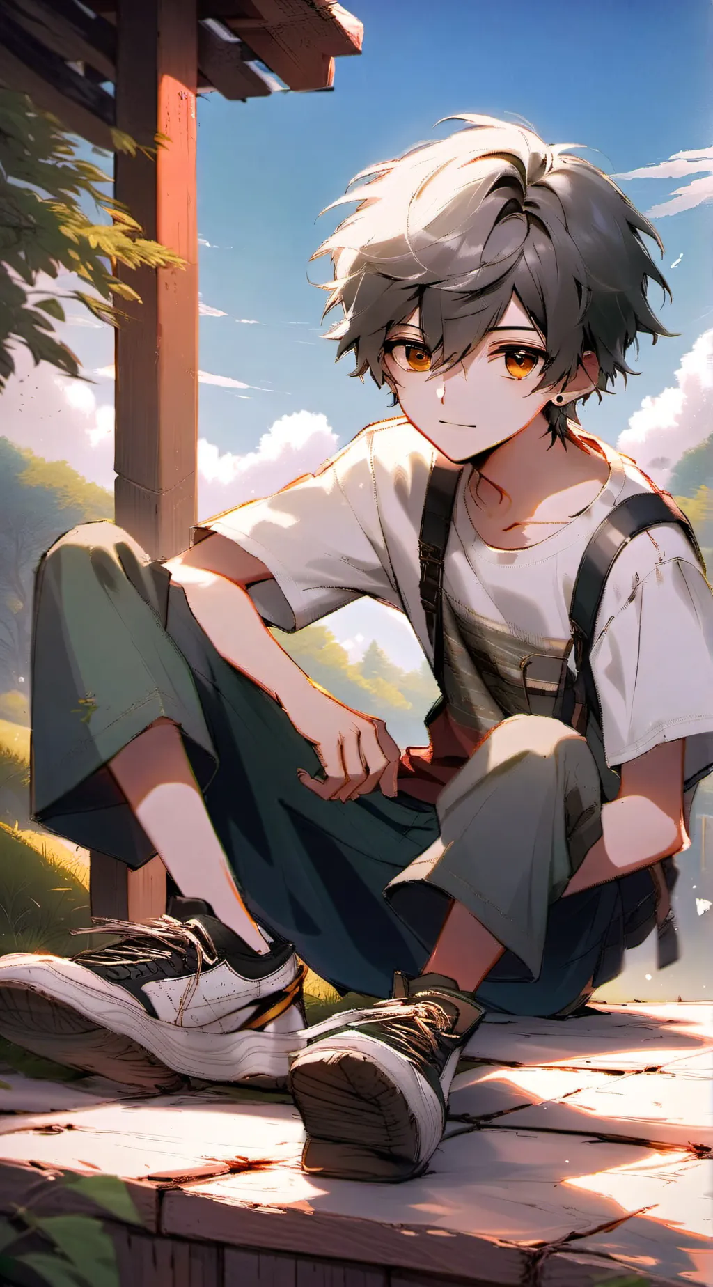 ai character: Leo background